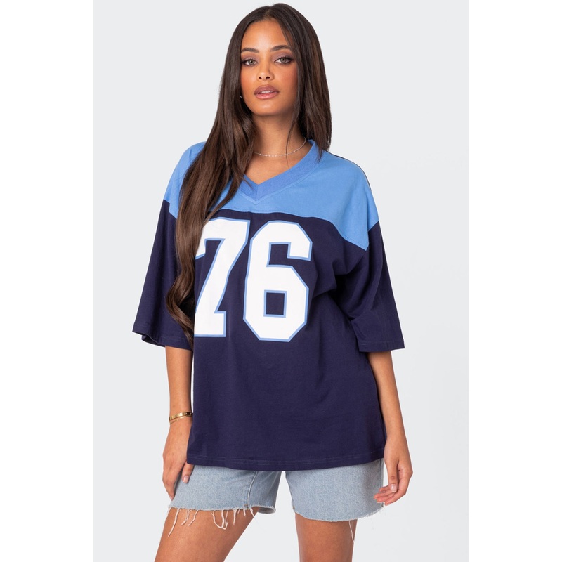 76 Oversized T-Shirt NAVY XS