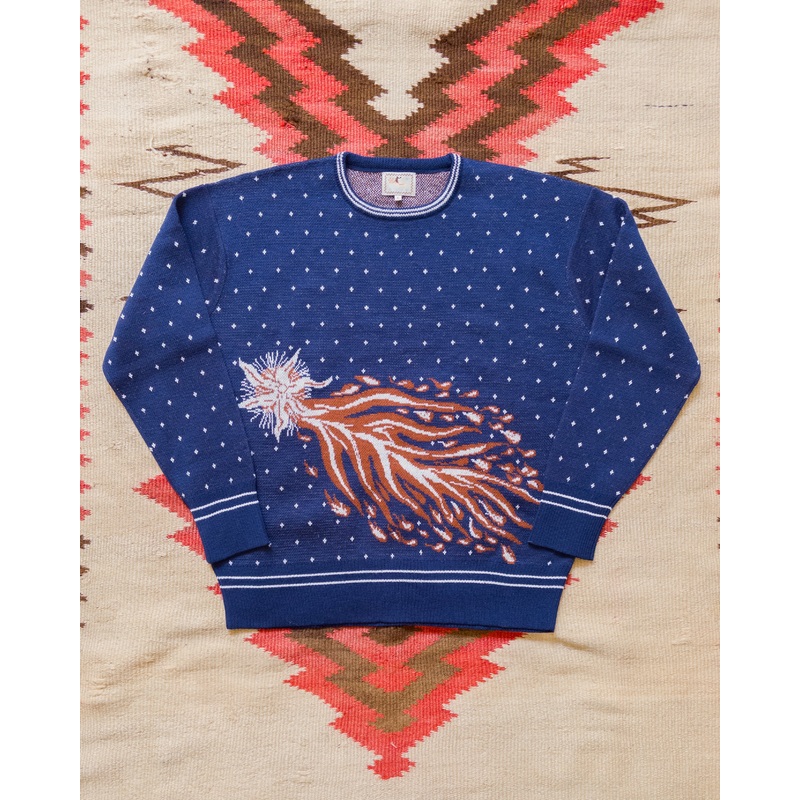 Comet Crewneck Sweater – Navy XS
