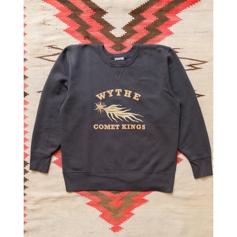Comet Kings Crewneck Sweatshirt – Faded Black S