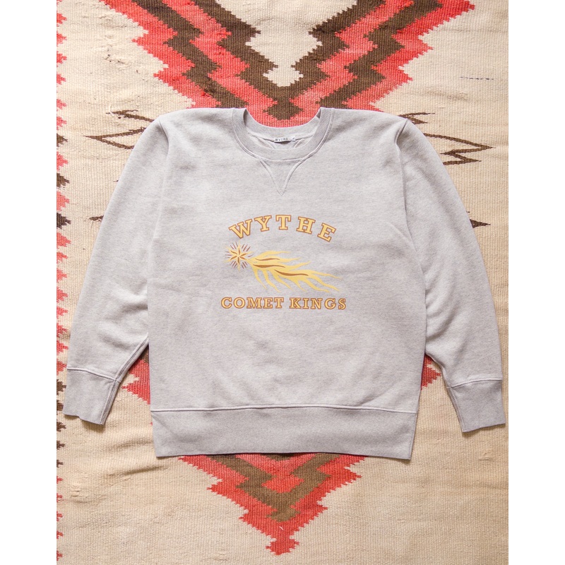 Comet Kings Crewneck Sweatshirt – Heather Grey S