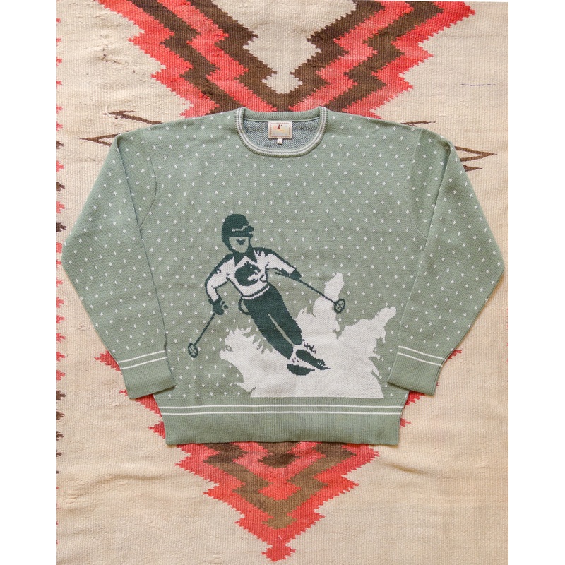 Downhill Crewneck Sweater – Sage XS
