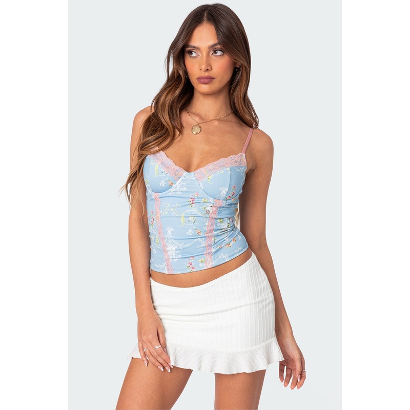 Talulla Cupped Lace Up Corset MIX XS