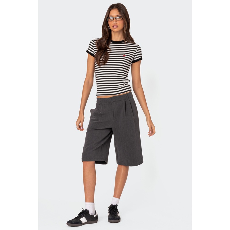 Aelia Bermuda Trouser Shorts DARK GRAY XS