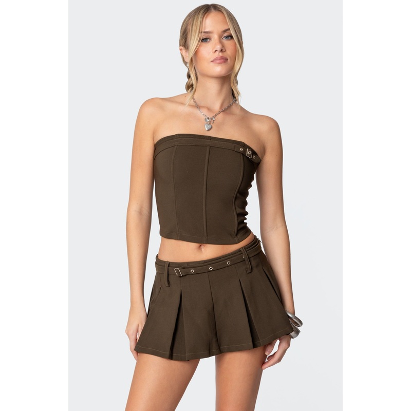 Erynne Belted Corset OLIVE XS