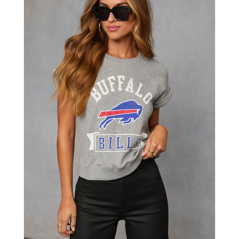 Buffalo Bills Game Plan Short Sleeve Graphic Tee Grey XS