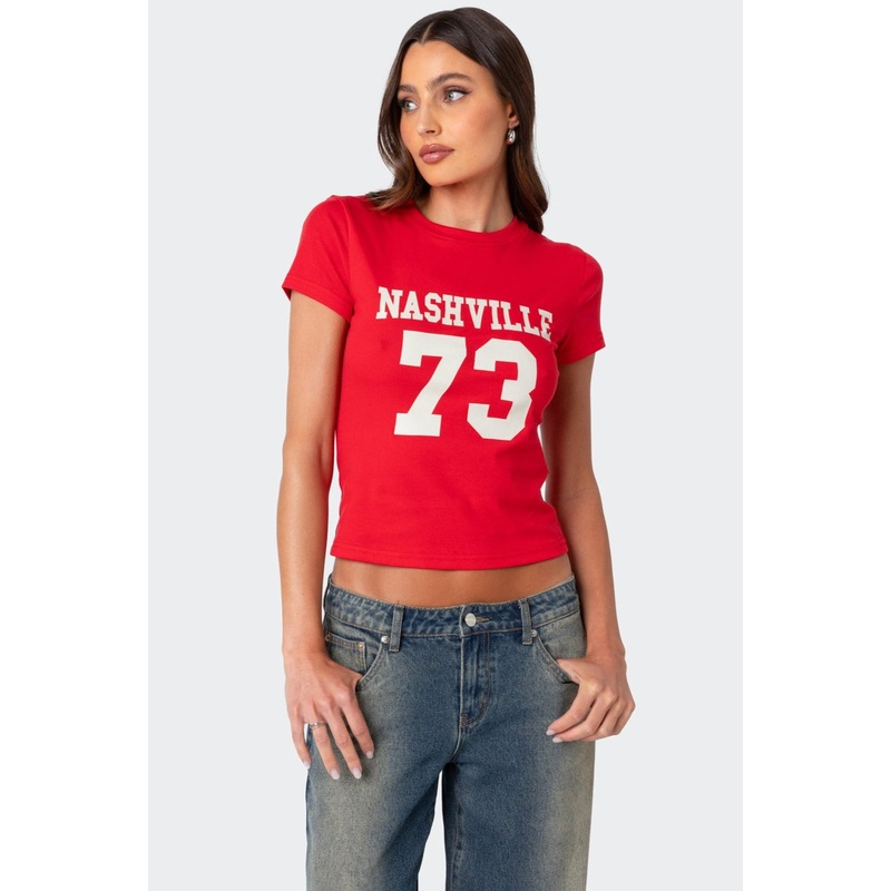 Nashville T Shirt RED XS
