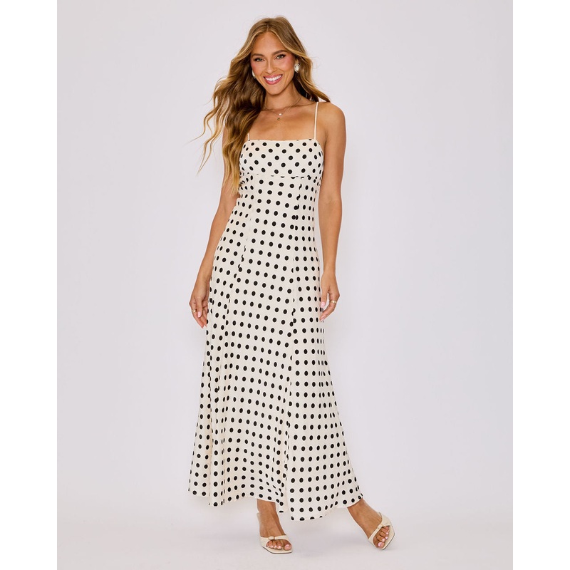 Paulina Polka Dot Maxi Dress Polka Dot XS