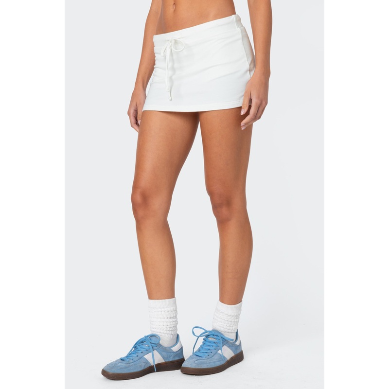 Bayside Slitted Micro Skort CREAM XS