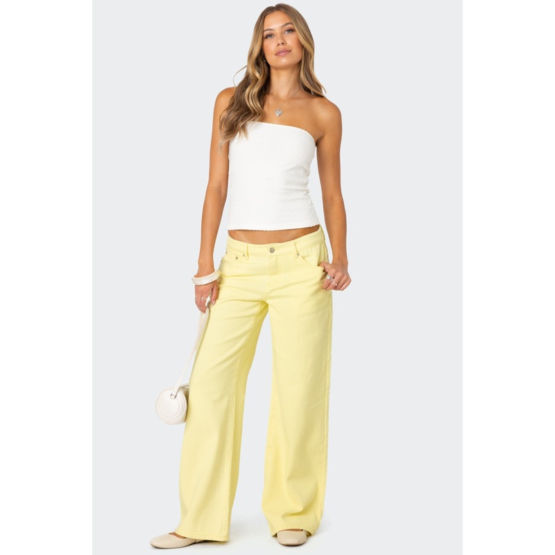 Roman Low Rise Slouchy Jeans YELLOW XS