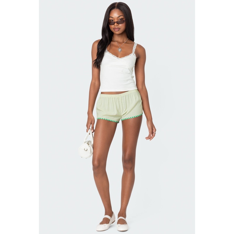 Contrast Stripe Boxer Shorts MIX XS