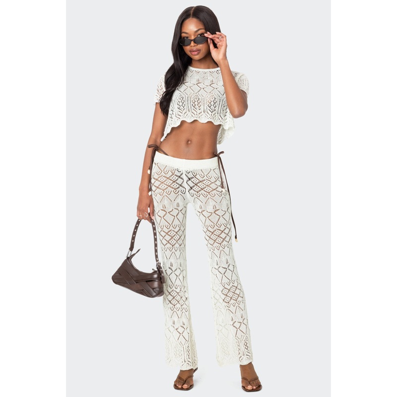 Fable Crochet Pants CREAM XS