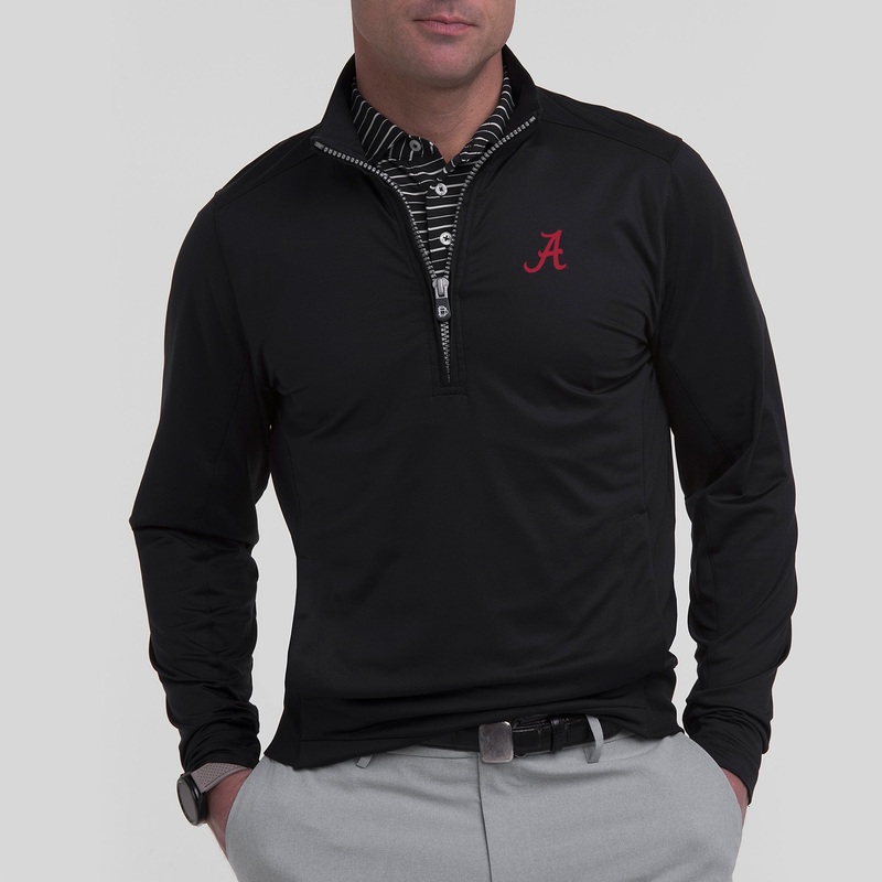 ALABAMA | DRADDY SPORT BLAIR HALF ZIP | COLLEGIATE DARK KNIGHT SML