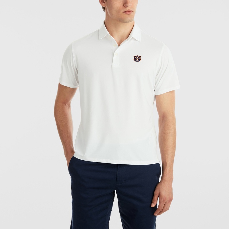 AUBURN | DRADDY SPORT RYAN POLO | COLLEGIATE WHITE SML