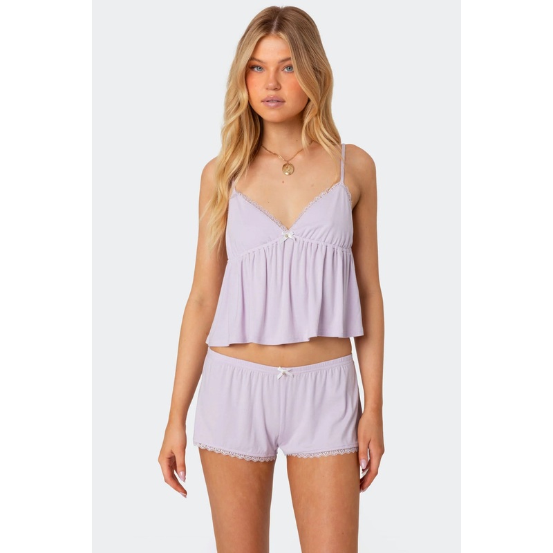 Buffy Babydoll Tank Top LILAC XS