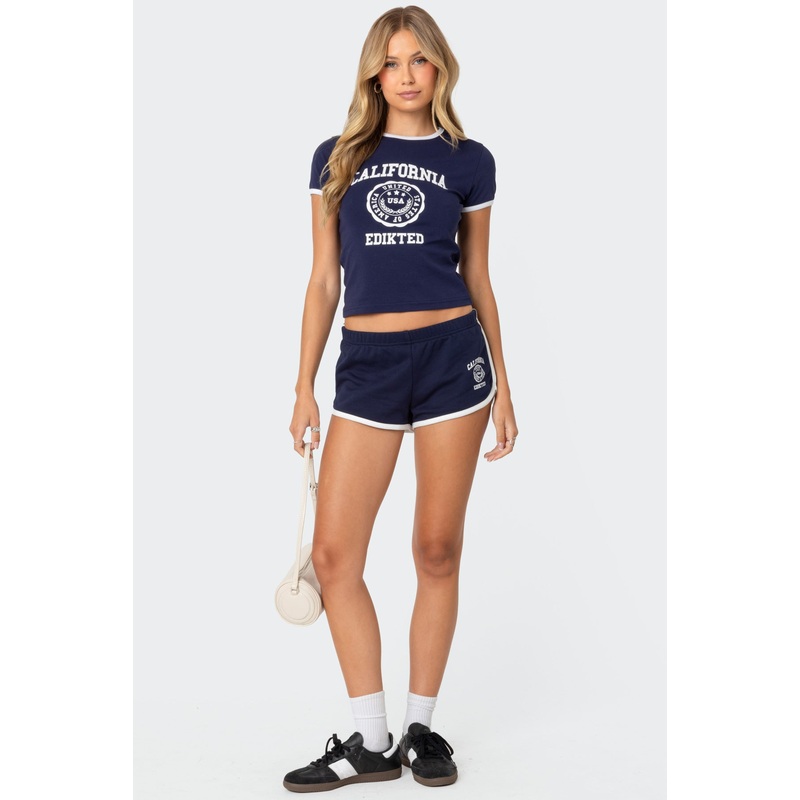 California Contrast Shorts NAVY XS