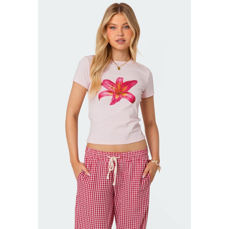 Daylily T Shirt LIGHT PINK XS