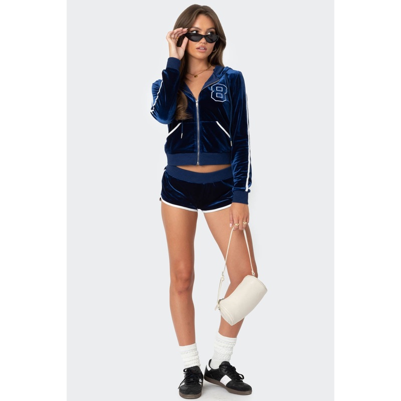 08 Velour Shorts NAVY XS