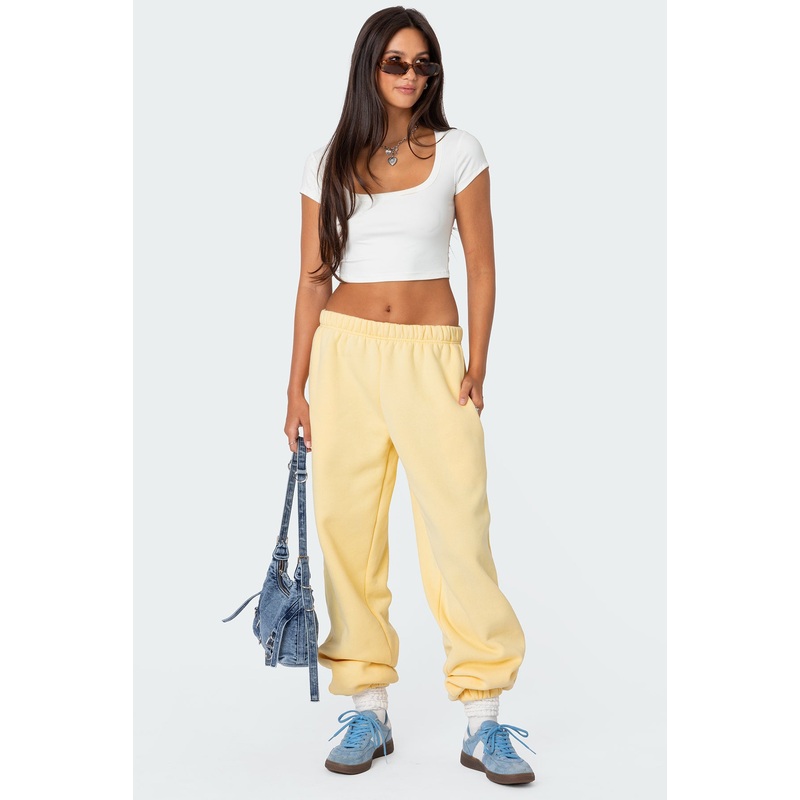 Clark Oversized Sweatpants YELLOW XS