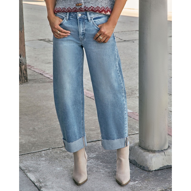 Clements Stretch Barrel Jeans Medium Wash 24