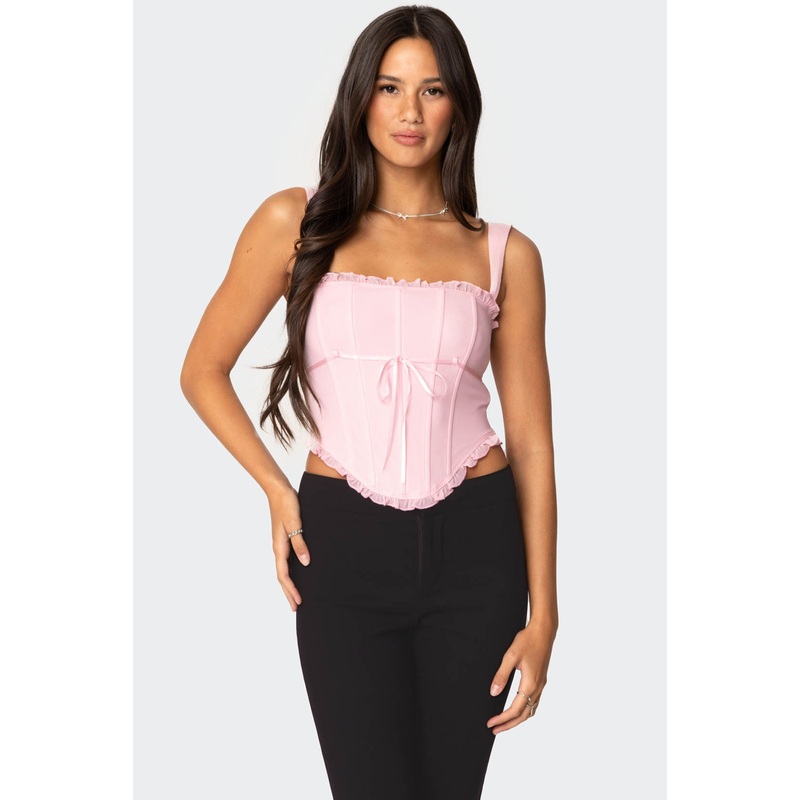 Coquette Mesh Corset PINK XS