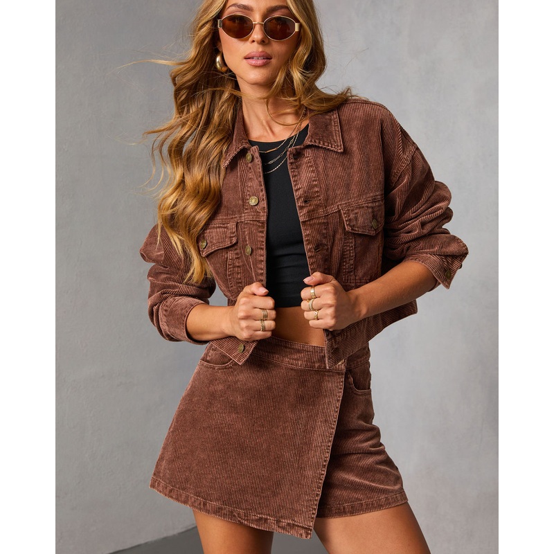 Coffee Meets Corduroy Jacket Brown XS