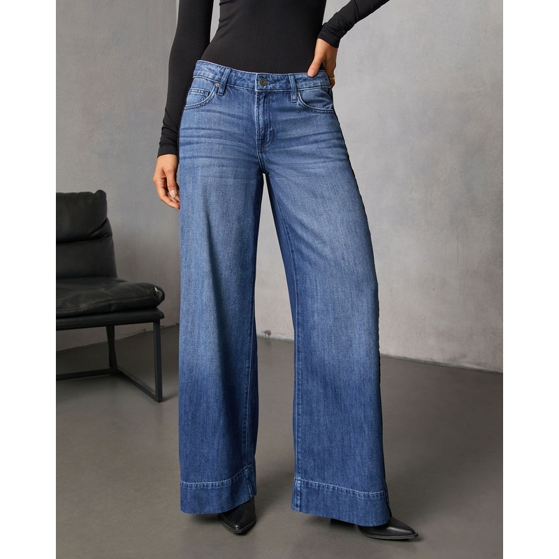 Senisa Rigid Wide Leg Jeans Dark Wash 24