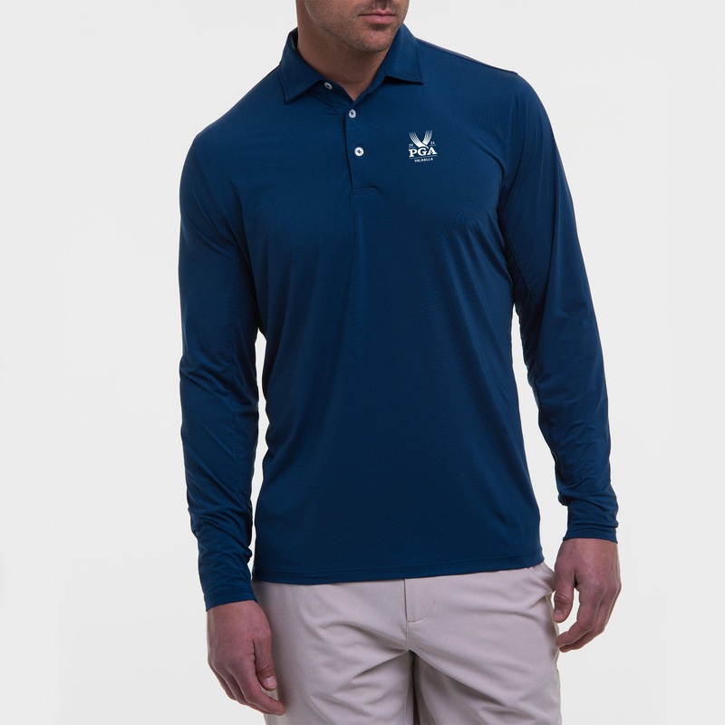2024 PGA CHAMPIONSHIP DRADDY SPORT LEE LONG-SLEEVE POLO REGAL SML