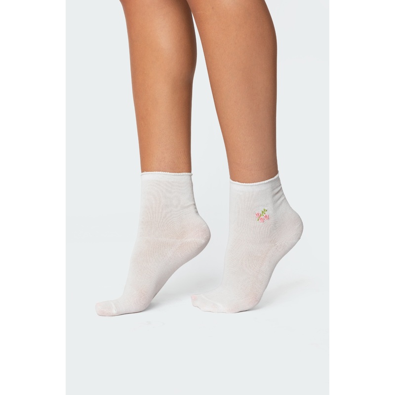 Petal Princess Socks WHITE OS