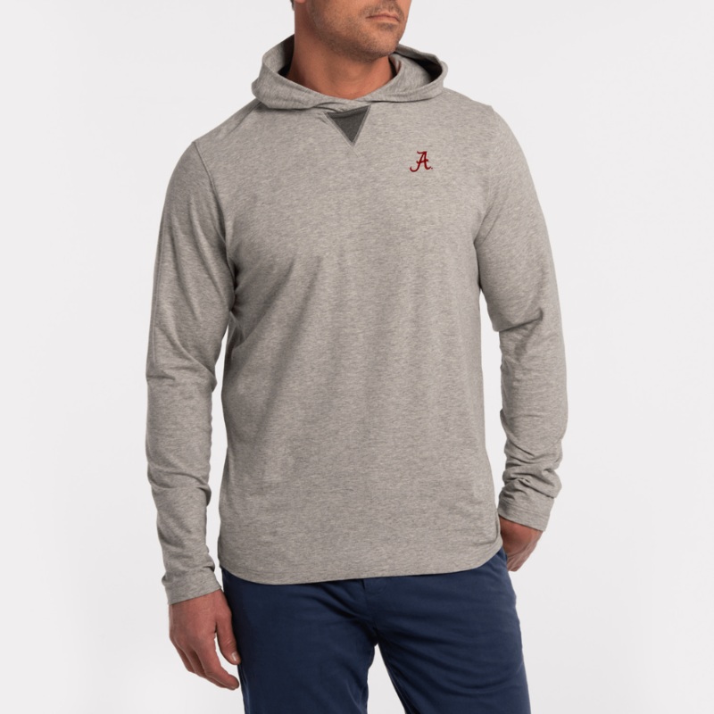 ALABAMA | WILLIE HOODIE | COLLEGIATE GREY HEATHER/CHARCOAL SML