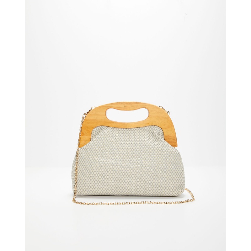 Charlie Jane Crossbody Clutch Dusty Blue O/S