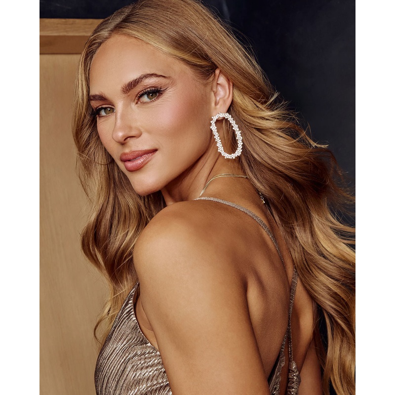 Park Avenue Statement Earrings Clear O/S
