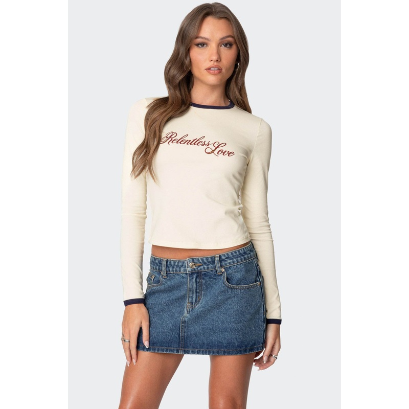 Relentless Long Sleeve T Shirt CREAM XS