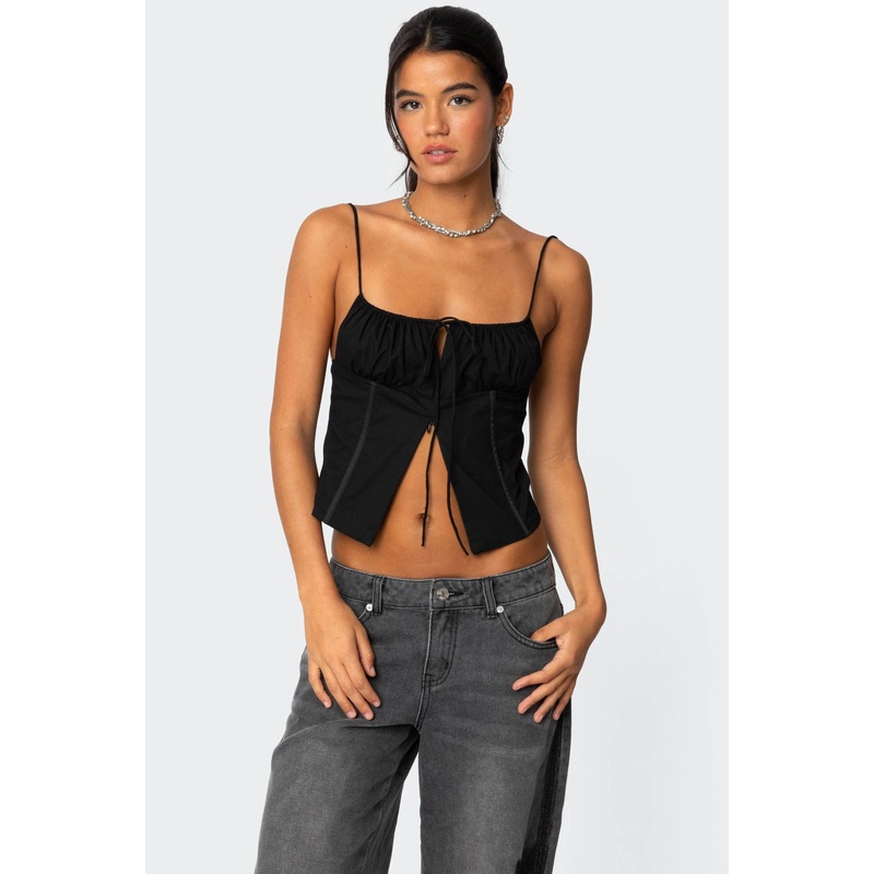 Trinitie Poplin Corset BLACK XS