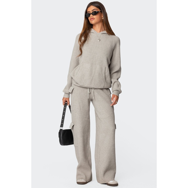 Wynter Knit Cargo Pants GRAY MELANGE XS