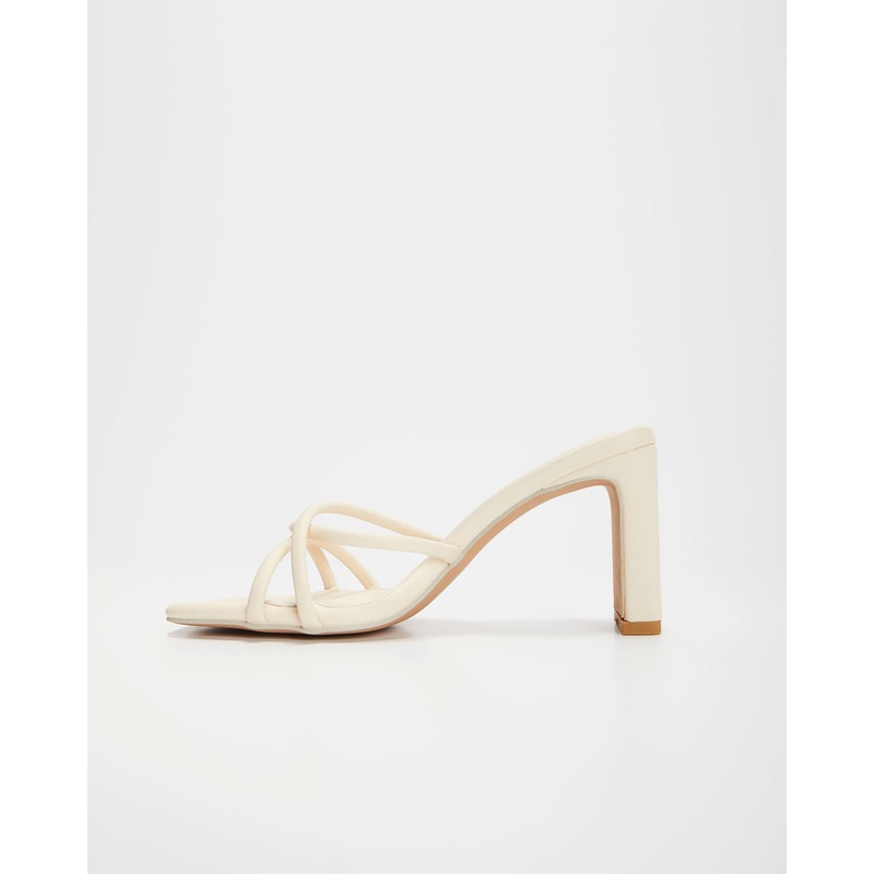 Kalis Strappy Heels Ivory 5.5