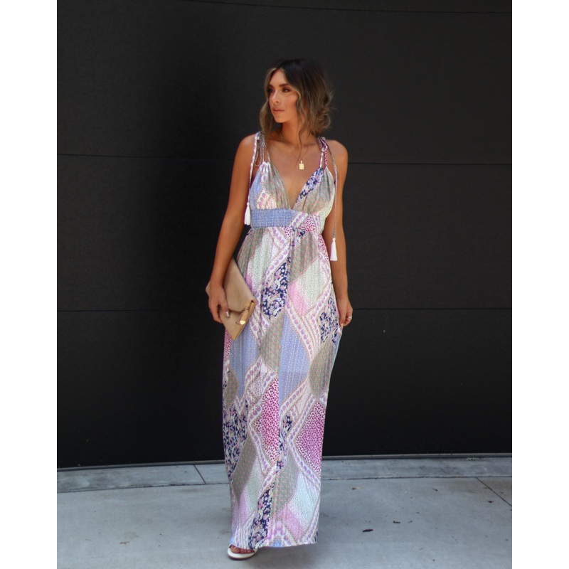 Nerissa Printed Maxi Dress Multi S