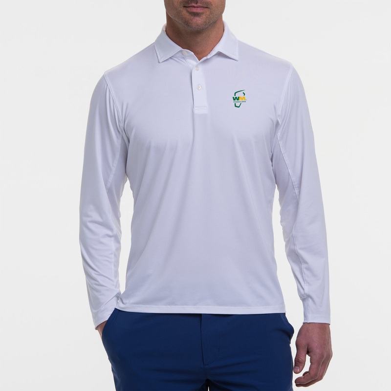 WM PHOENIX OPEN DRADDY SPORT LEE LONG-SLEEVE POLO WHITE SML