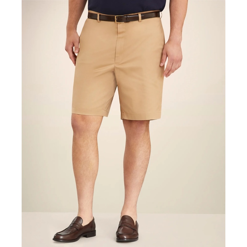 Big & Tall 10″ Flat Front Stretch Advantage Chino Shorts