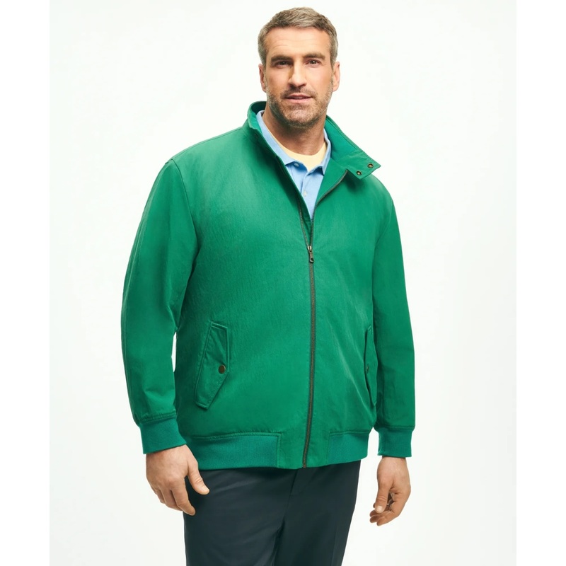 Big & Tall Bomber Jacket in Cotton Blend