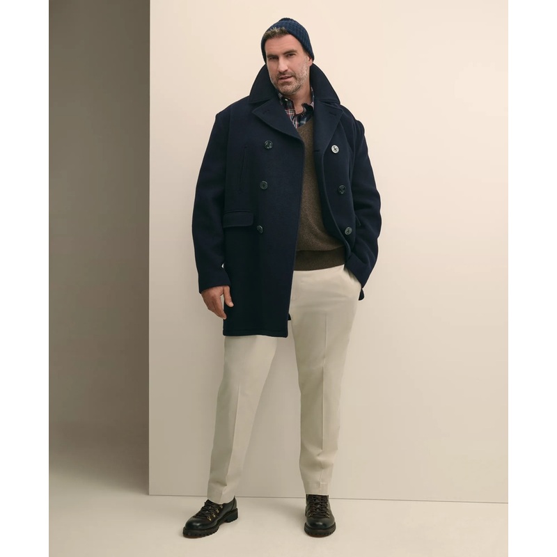 Big & Tall Classic Wool Pea Coat