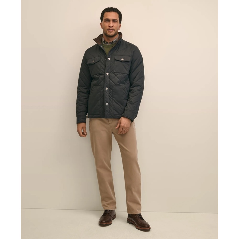 Big & Tall Cotton Blend Quilted Shirt Jacket