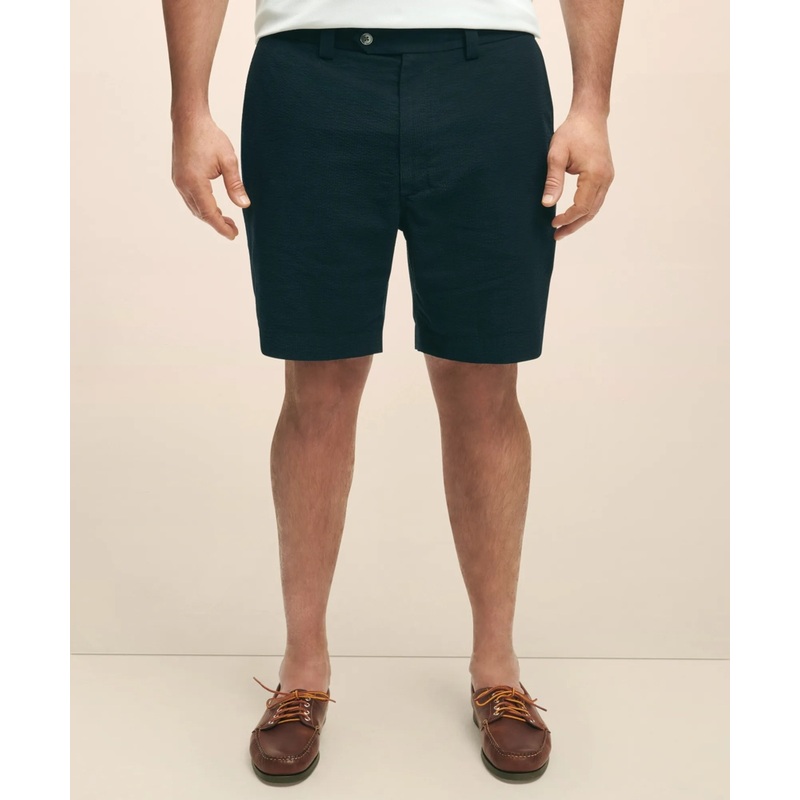 Big & Tall Cotton Seersucker Shorts