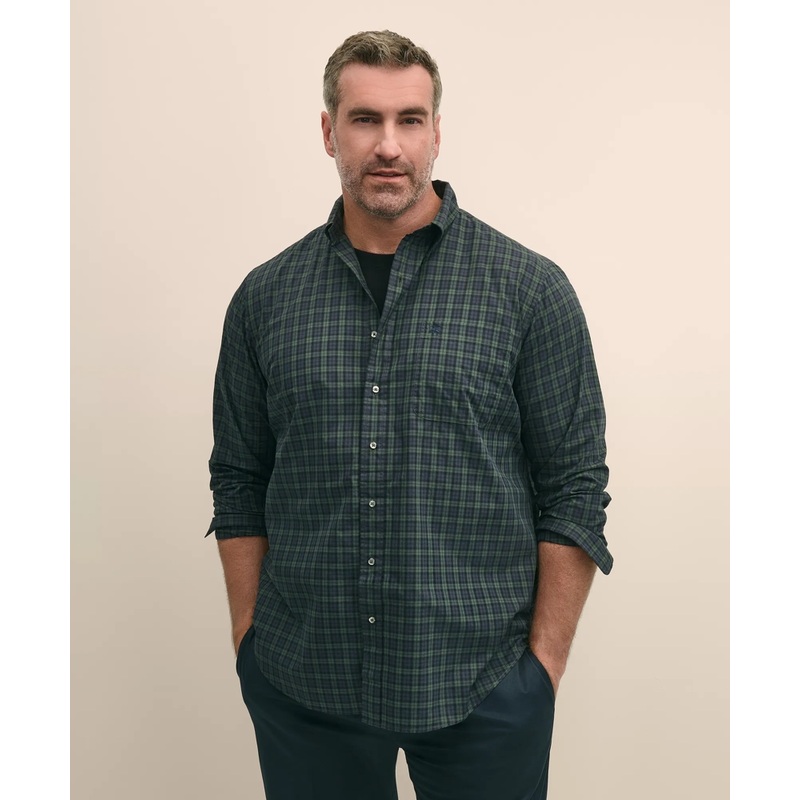 Big & Tall Friday Shirt, Poplin Black Watch