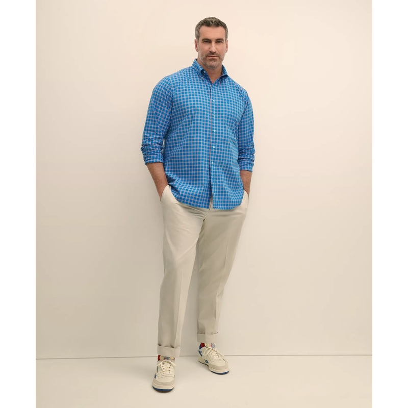 Big & Tall Friday Shirt, Poplin Check