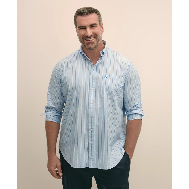 Big & Tall Friday Shirt, Poplin Stripes