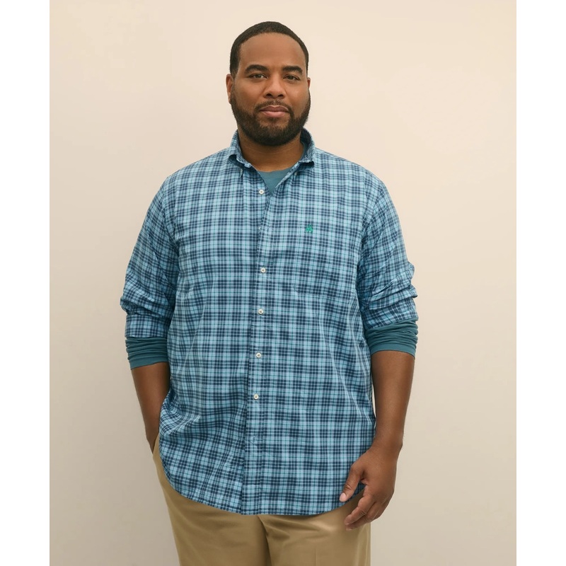 Big & Tall Friday Shirt, Poplin Tartan