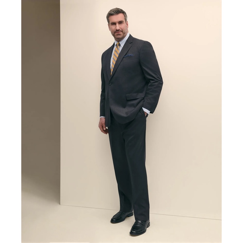 Big & Tall Stretch Wool Two-Button 1818 Suit