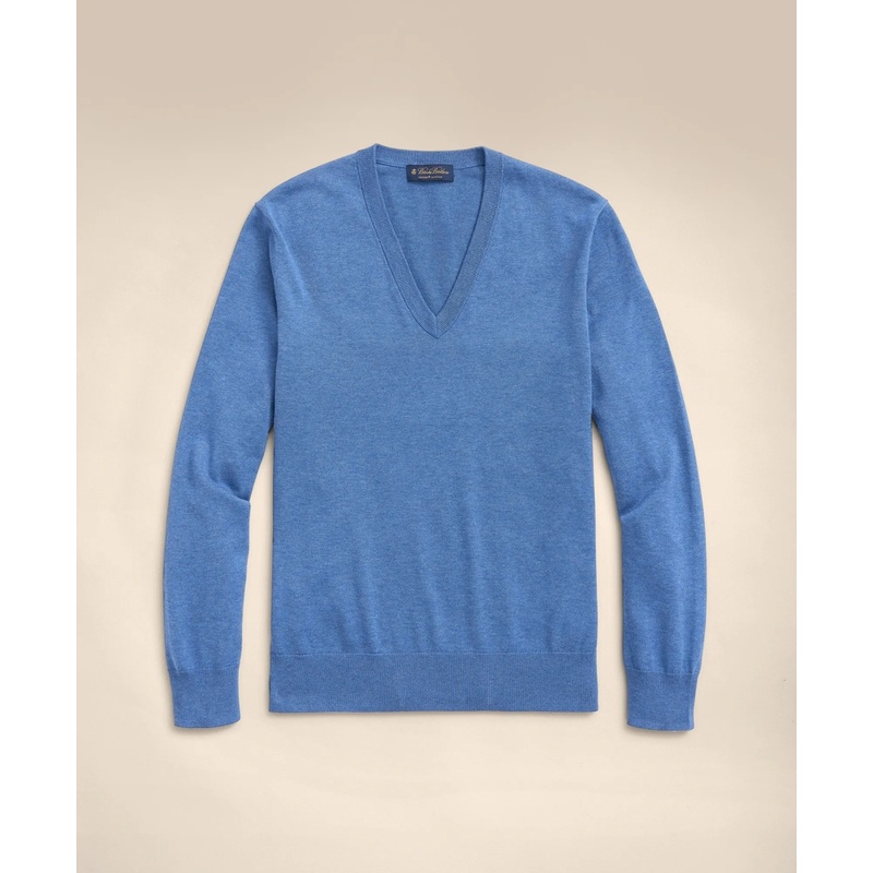 Big & Tall Supima Cotton V-Neck Sweater