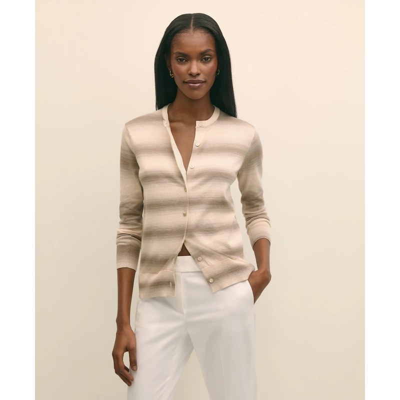 Egyptian Cotton Space-Dyed Cardigan