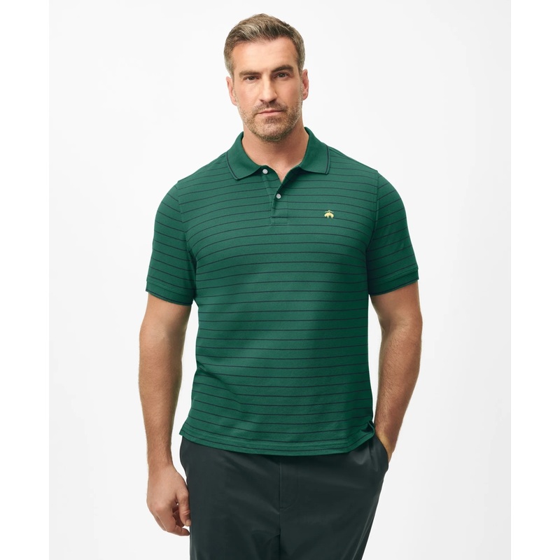 Golden Fleece Big & Tall Thin Striped Supima Polo Shirt
